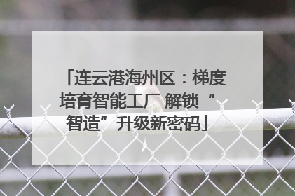 连云港海州区：梯度培育智能工厂 解锁“智造”升级新密码