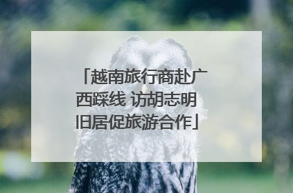 越南旅行商赴广西踩线 访胡志明旧居促旅游合作