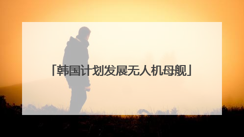 韩国计划发展无人机母舰