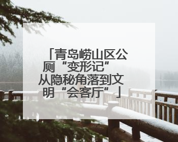 青岛崂山区公厕“变形记” 从隐秘角落到文明“会客厅”