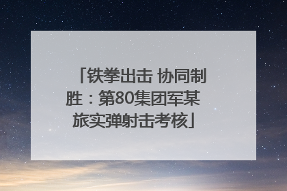 铁拳出击 协同制胜：第80集团军某旅实弹射击考核