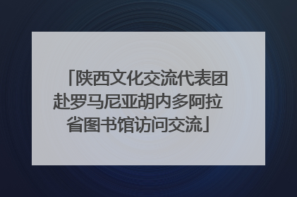 陕西文化交流代表团赴罗马尼亚胡内多阿拉省图书馆访问交流