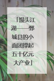 馒头江湖——鄄城县的小面团撑起五十亿元大产业