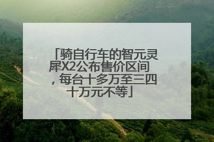 骑自行车的智元灵犀X2公布售价区间，每台十多万至三四十万元不等