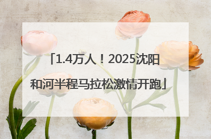 1.4万人！2025沈阳和河半程马拉松激情开跑