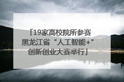 19家高校院所参赛 黑龙江省“人工智能+”创新创业大赛举行