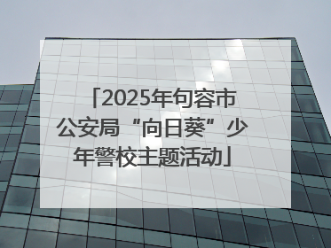 2025年句容市公安局“向日葵”少年警校主题活动
