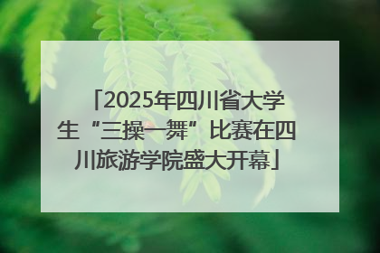 2025年四川省大学生“三操一舞”比赛在四川旅游学院盛大开幕