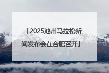 2025池州马拉松新闻发布会在合肥召开