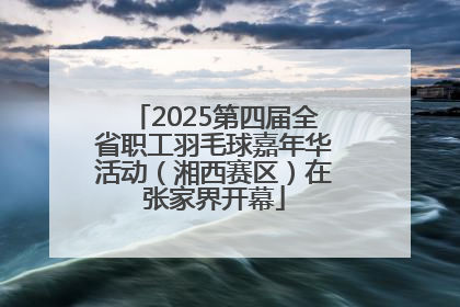 2025第四届全省职工羽毛球嘉年华活动（湘西赛区）在张家界开幕