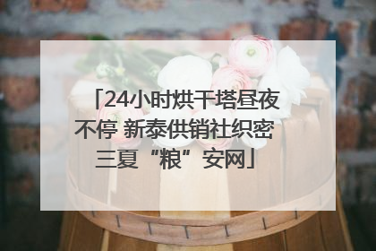 24小时烘干塔昼夜不停 新泰供销社织密三夏“粮”安网