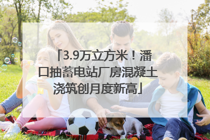 3.9万立方米！潘口抽蓄电站厂房混凝土浇筑创月度新高