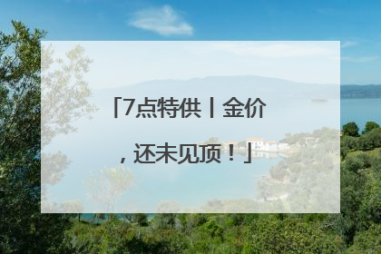 7点特供丨金价，还未见顶！