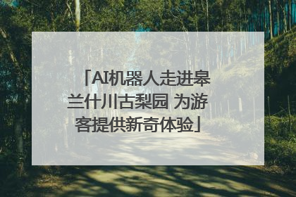 AI机器人走进皋兰什川古梨园 为游客提供新奇体验
