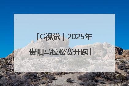 G视觉｜2025年贵阳马拉松赛开跑