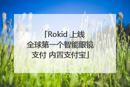Rokid 上线全球第一个智能眼镜支付 内置支付宝